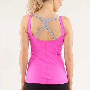Lululemon Optimal Luxtreme Criss Cross Racerback Athletic Sports Bra Tank Top